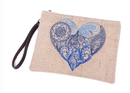 Physician Endorsed: Womens Bag/Clutch - Mendhi Heart (Natural)