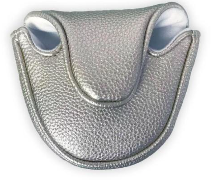 Just 4 Golf: Putter Cover Mallet Headcovers - Metallic Silver