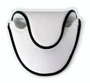 Just 4 Golf: Putter Cover Mallet Headcovers - White