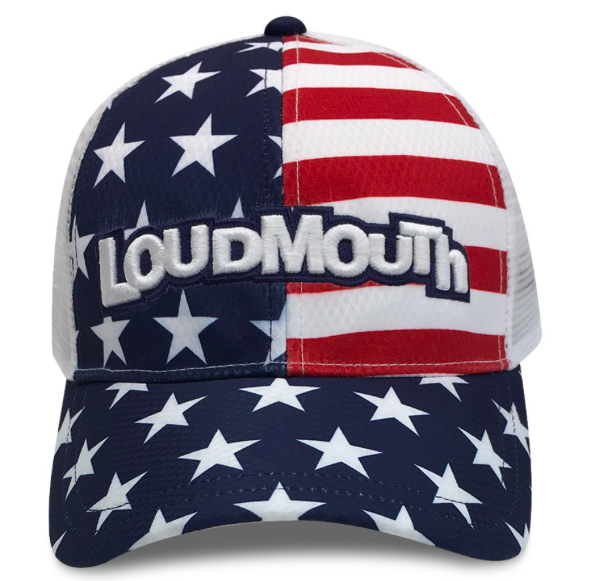 Loudmouth Golf Hat - Stars & Stripes Trucker Cap