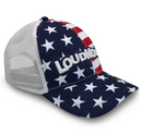 Loudmouth Golf Hat - Stars & Stripes Trucker Cap