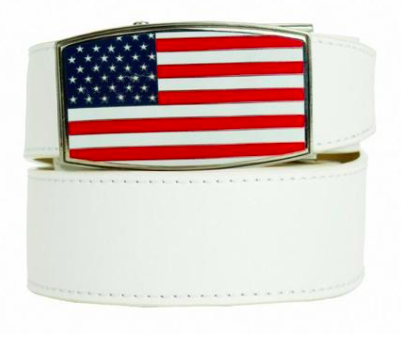 Nexbelt: Men's USA Heritage Aston Ratchet Dress Belt - White