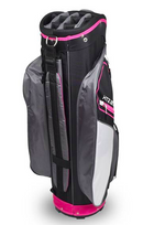Hotz Golf: Ladies 2.5 Cart Bag - Black/Pink/White