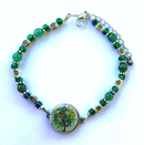 One Putt Designs - Tranquil Jade Ball Marker Ankle Bracelet