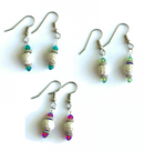 One Putt Designs - Ceramic Golf Ball with Swarovski Crystal Earrings