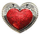 Navika: Glitzy Kicks Candy Shoe Ball Marker - Red Heart