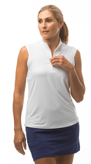 SanSoleil: Ladies UPF 50 Sunglow Sleeveless Mock - 900439 Clothing