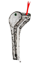 Sahara Golf: Snake Driver Headcover - White