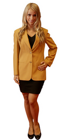 ReadyGOLF: Ladies Trophy Club Blazer Jacket - Gold