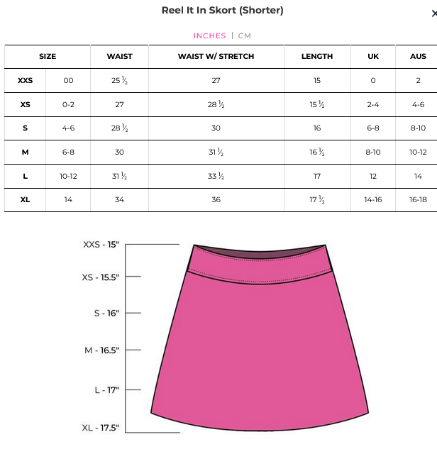 Golftini: Women's 16.5" Tech Pull-On Ruffle Skort - Reel It In (Shorter)