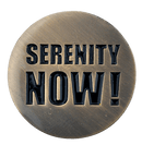 ReadyGolf: Serenity Now! Golf Ball Marker & Hat Clip
