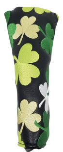 Shamrocks All-Over Embroidered Putter Cover by ReadyGOLF - Blade