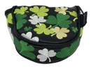 Shamrocks All-Over Embroidered Putter Cover by ReadyGOLF - Mallet
