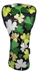 Shamrocks All-Over Embroidered Driver Headcover by ReadyGOLF