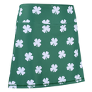 Four-Leaf Clover (White) Ladies Active SKORT by ReadyGOLF