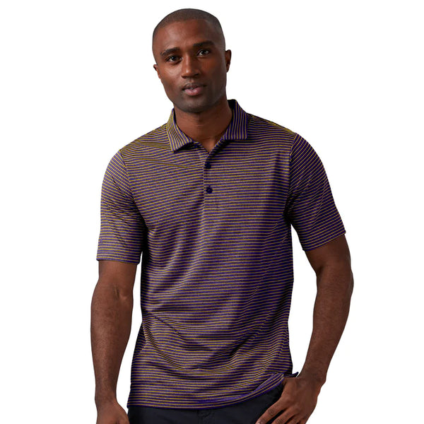 Antigua: Men's Essentials Polo - 264 Dark Purple Heather/Gold Esteem 104576