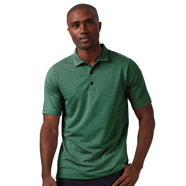 Antigua: Men's Essentials Polo - 736 Dark Pine Heather/White Esteem 104576