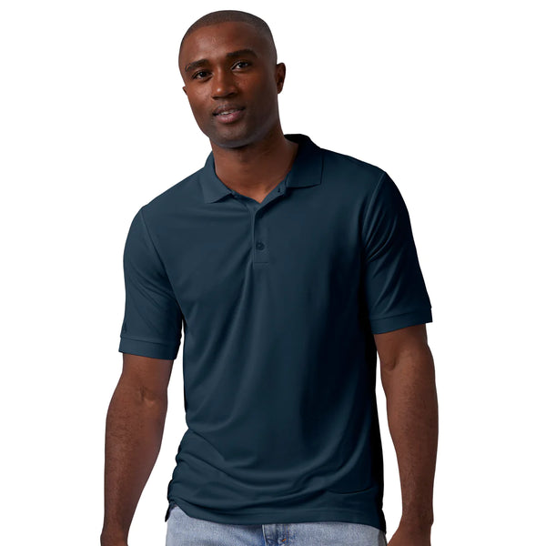 Antigua: Men's Essentials Short Sleeve Polo - Navy Legacy Pique 104271