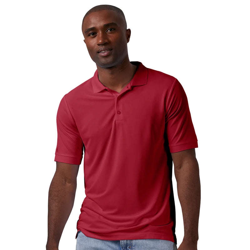 Antigua: Men's Essentials Short Sleeve Polo - Dark Red Legacy Pique 104271