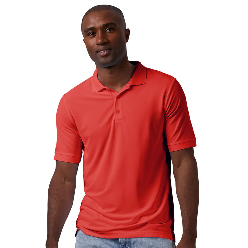 Antigua: Men's Essentials Short Sleeve Polo - Sunset Orange Legacy Pique 104271