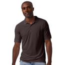 Antigua: Men's Essentials Short Sleeve Polo - Brown Legacy Pique 104271 Clothing