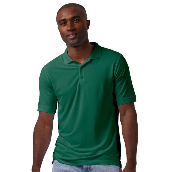 Antigua: Men's Essentials Short Sleeve Polo - Evergreen Legacy Pique 104271