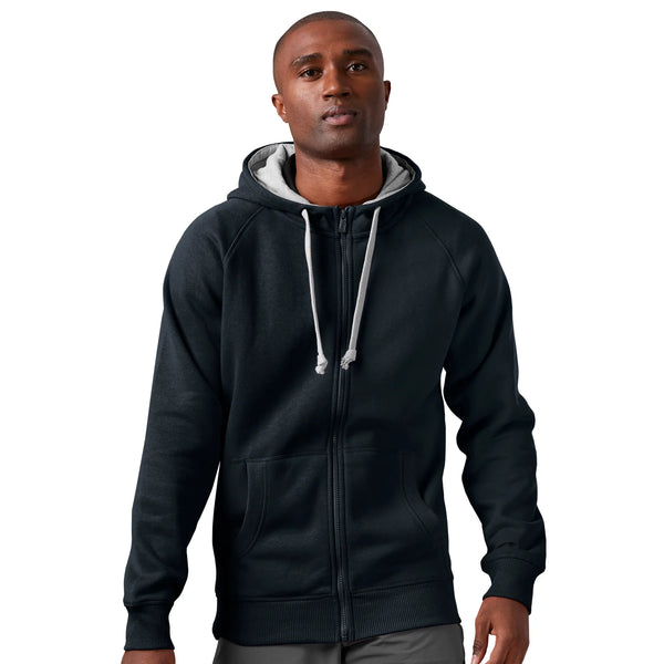 Antigua: Men's Essentials Full Zip Jacket - Victory Black 101183