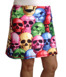Pile of Skulls Ladies Active SKORT by ReadyGOLF