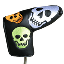 ReadyGolf: Embroidered Blade Putter Cover - Rainbow Skulls