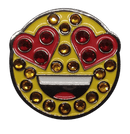 ReadyGolf: Emoji Smiling Face With Heart-Eyes Ball Marker Earrings