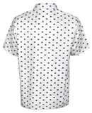 Tattoo Golf: Men's Micro Skull ProCool Golf Shirt - White Clothing