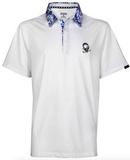 Tattoo Golf: Men's VIP Cool-Stretch Golf Shirt - White Clothing