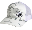 Tattoo Golf: Camo Trucker Golf Hat - White Headwear