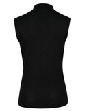 Daily Sports Women's Linn Sleeveless Black Polo Shirt (Size Medium) SALE