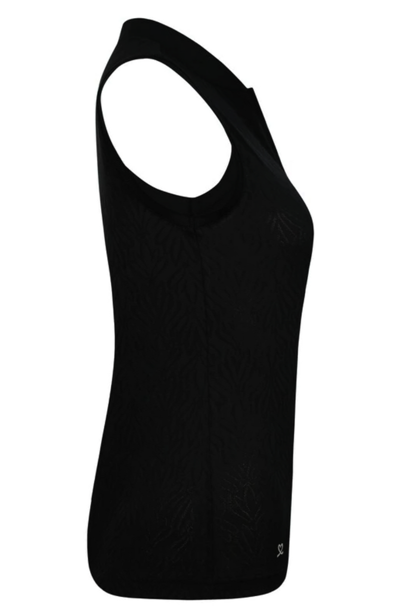 Daily Sports Women's Linn Sleeveless Black Polo Shirt (Size Medium) SALE