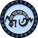 ReadyGolf: Southwest Lizard Ball Marker with Crystals