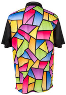 Stained Glass Mens Golf Polo Shirt by ReadyGOLF