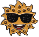 ReadyGolf: Sunglasses Ball Marker & Hat Clip with Crystals