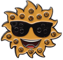 ReadyGolf: Sunglasses Ball Marker & Hat Clip with Crystals