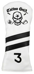 Tattoo Golf Vintage Headcover (White) - 3 Wood
