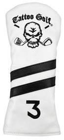Tattoo Golf Vintage Headcover (White) - 3 Wood