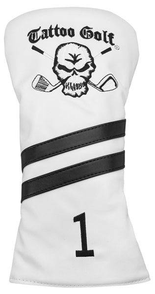 Tattoo Golf Vintage Headcover (White) - Driver