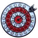 ReadyGolf: Target Golf Ball Marker & Hat Clip with Crystals