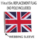 SSP Flags: 11x15 inch Golf Cart Replacement Flag - Union Jack