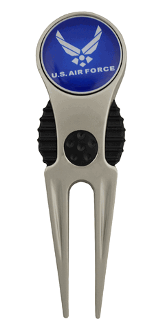 U.S. Air Force Military Deluxe Divot Tool Ball Marker Combo by Hotz Golf