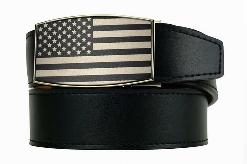 Nexbelt: Men's USA Heritage Black Aston Black XL Dress Belt - Black
