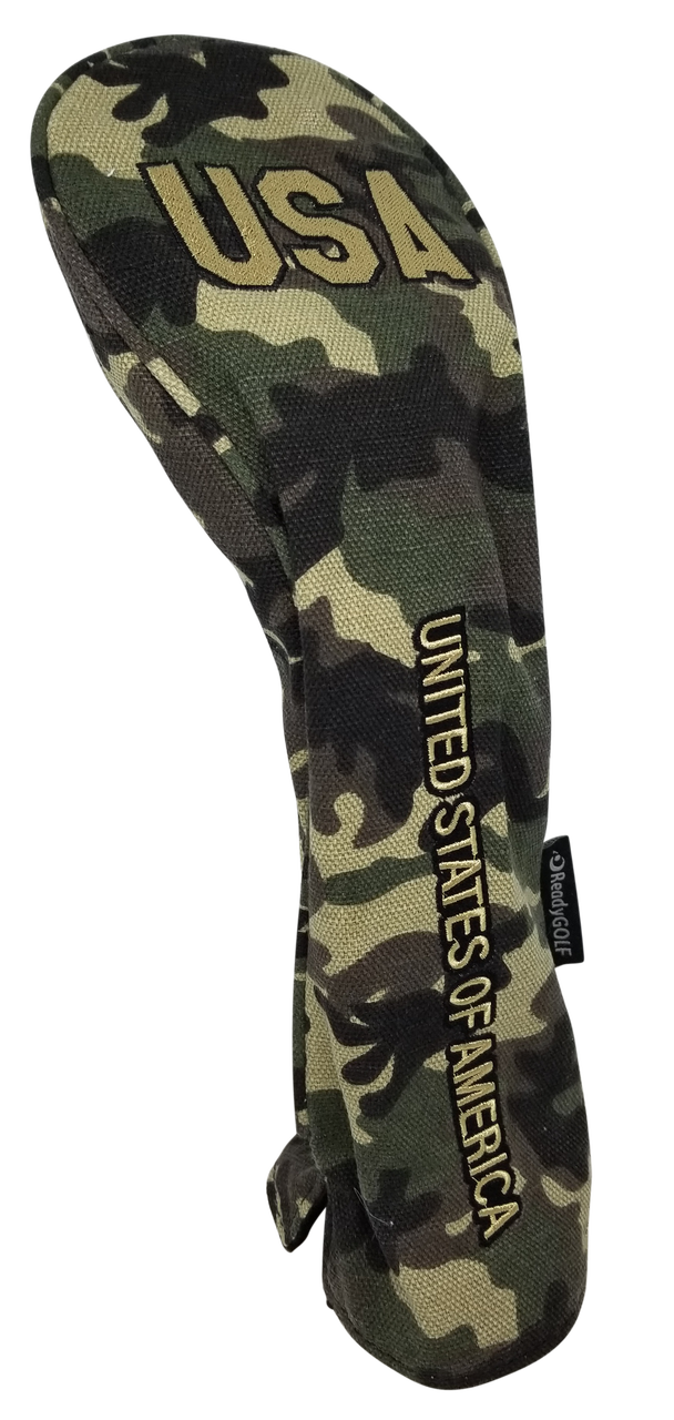 Military USA Camo Embroidered Hybrid Headcover