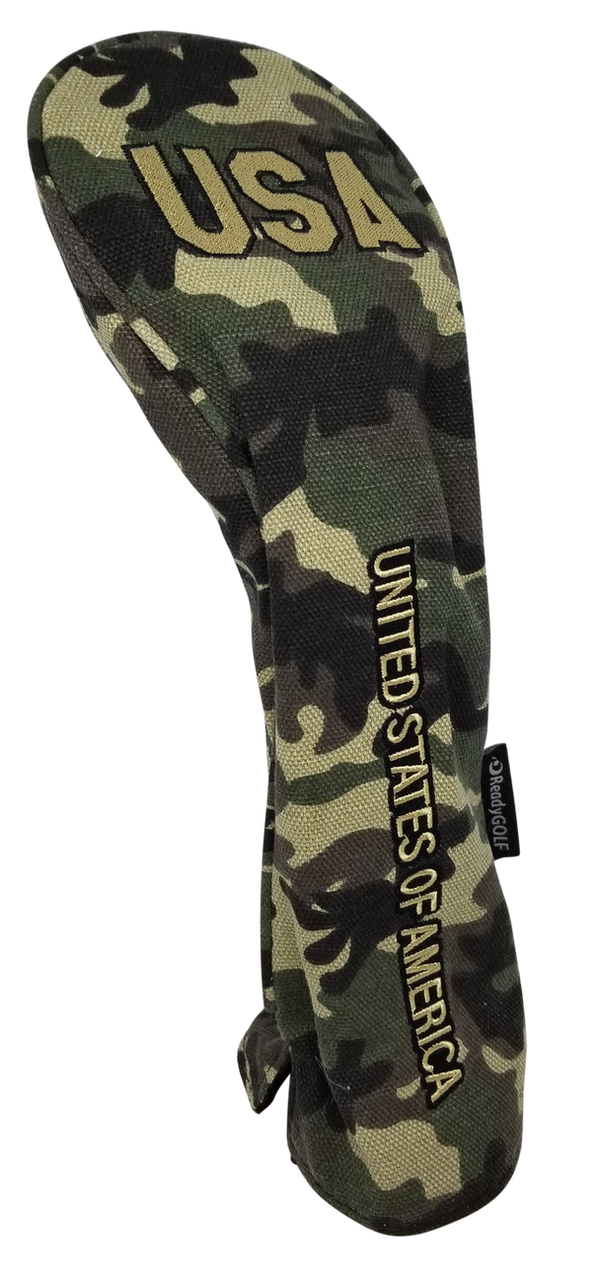 USA Military Camo Embroidered Headcover by ReadyGOLF - Hybrid
