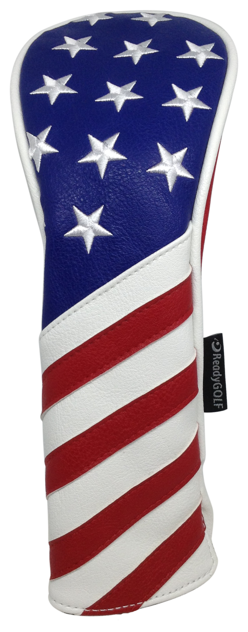 USA Flag Embroidered Headcover by ReadyGOLF - Hybrid