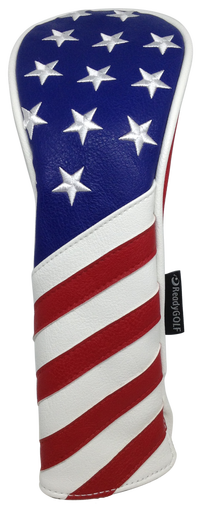 USA Flag Embroidered Headcover by ReadyGOLF - Hybrid